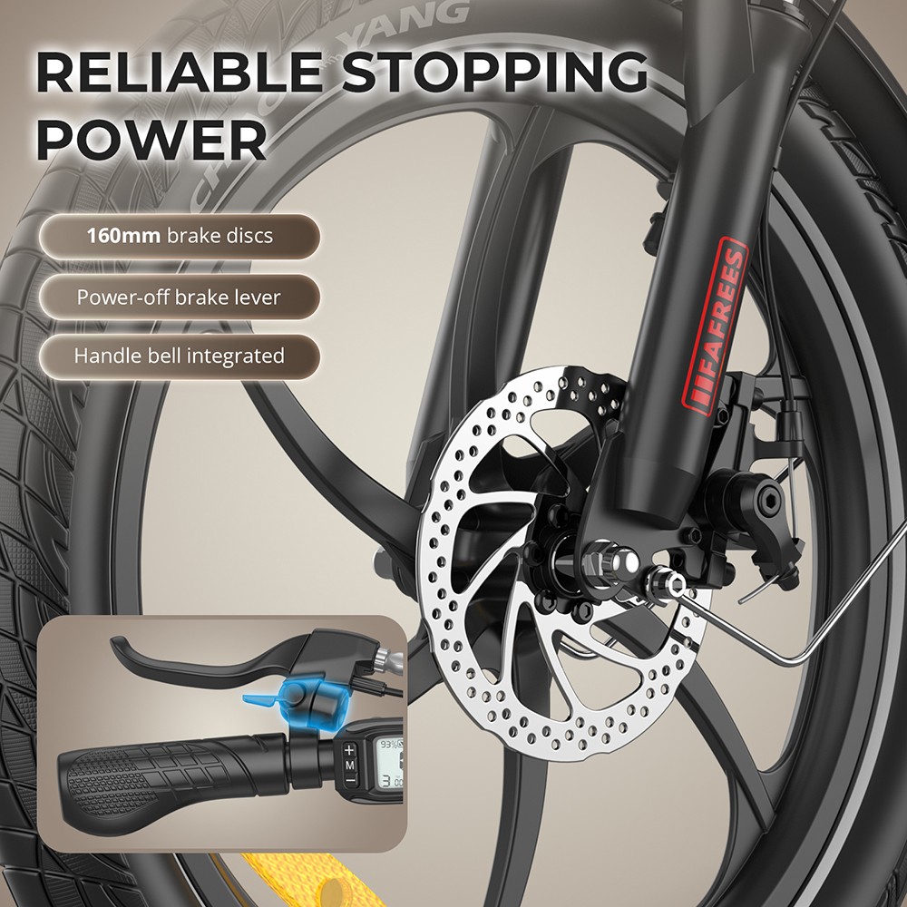 Fafrees F20  Folding Electric Bike  250W Motor  36V 20Ah Battery  20*3 0 inch Tires  25km/h Max Speed  90km Max Range  Disc Bra