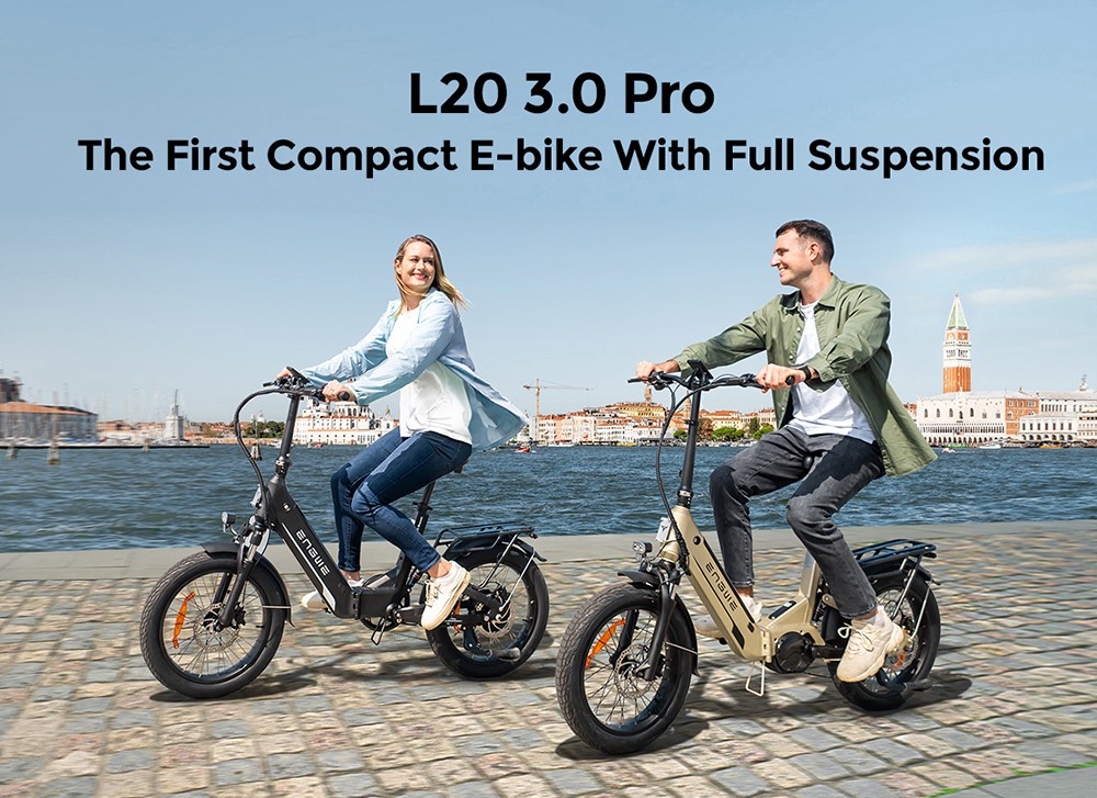 ENGWE L20 3 0 Pro Electric Bike 250W Motor 48V 15Ah Battery 20x3 0 inch Tire 160km Max Range Hydraulic Brake Full Suspens
