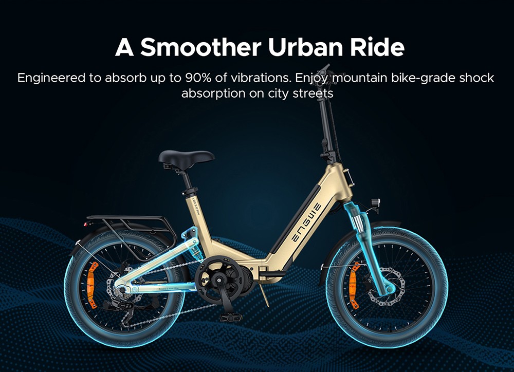 ENGWE L20 3 0 Pro Electric Bike 250W Motor 48V 15Ah Battery 20x3 0 inch Tire 160km Max Range Hydraulic Brake Full Suspens
