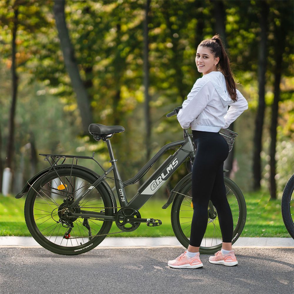 Orlms City 26 Electric Bike  500W Motor  48V 15Ah Battery  26*1 75 inch Tires  45km/h Max Speed  55km Max Range  Mechanical Dis