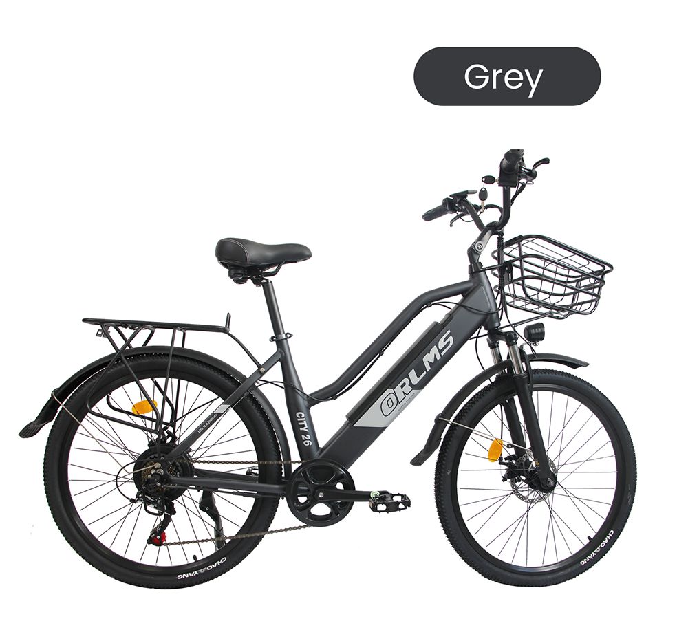 Orlms City 26 Electric Bike  500W Motor  48V 15Ah Battery  26*1 75 inch Tires  45km/h Max Speed  55km Max Range  Mechanical Dis