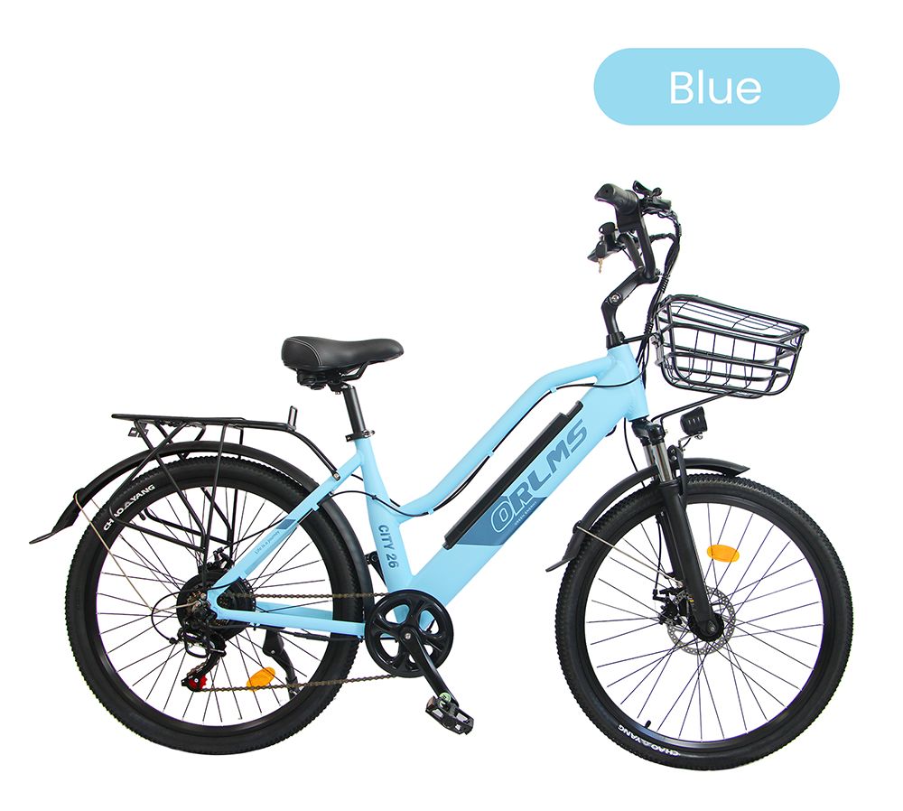 Orlms City 26 Electric Bike  500W Motor  48V 15Ah Battery  26*1 75 inch Tires  45km/h Max Speed  55km Max Range  Mechanical Dis