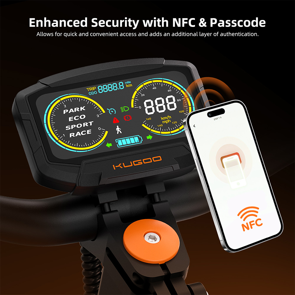 Kugoo LX10 E-Scooter with Superior Comfort and All-Terrain Stability