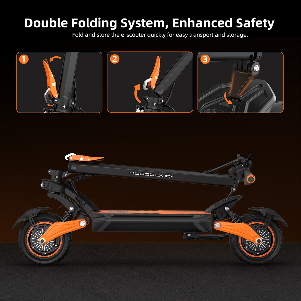Kugoo LX10 E-Scooter with Superior Comfort and All-Terrain Stability