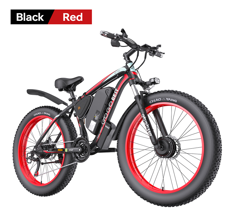 GOGOBEST GF700 Electric Bike 2*500W Dual Motor 48V 18 2Ah Battery 26*4 0 inch Tires 25km/h Max Speed 70km Max Range Mecha