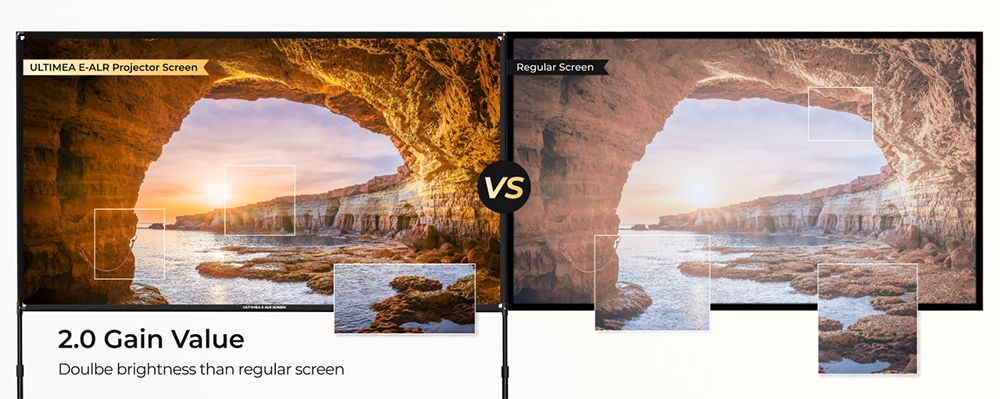 Ultimea Photon E-ALR 120 inch Projection Screen with Stand