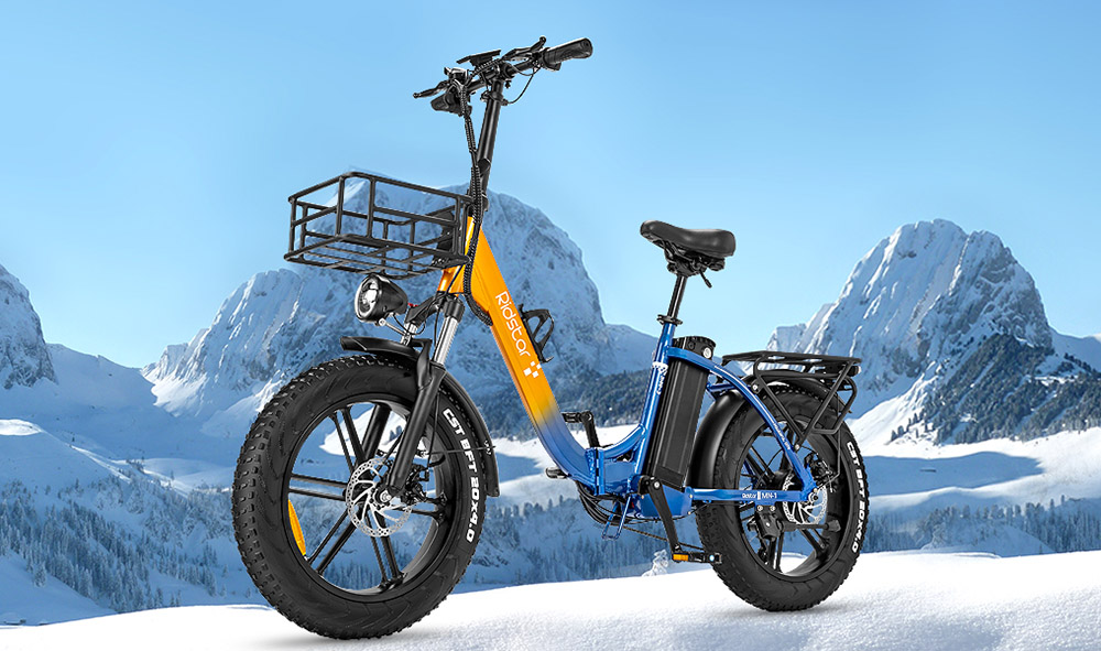 Ridstar MN20 Electric Bike 1000W Motor 48V 15Ah Battery 20*4 0 inch Fat Tire 48km/h Max Speed 70km Range Dual Mechanical