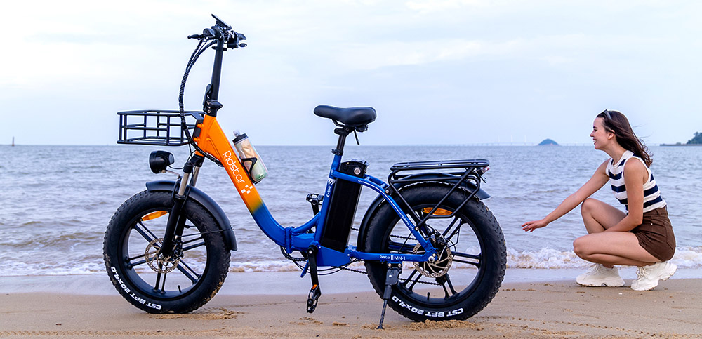 Ridstar MN20 Electric Bike 1000W Motor 48V 15Ah Battery 20*4 0 inch Fat Tire 48km/h Max Speed 70km Range Dual Mechanical