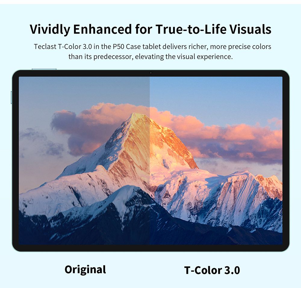 Teclast P50 Case Android 14 tablet 11 inch 1280*800 Touchscreen UNISOC T606 Octa-Core 1 6GHz 4GB 8GB Expansion RAM 128GB ROM