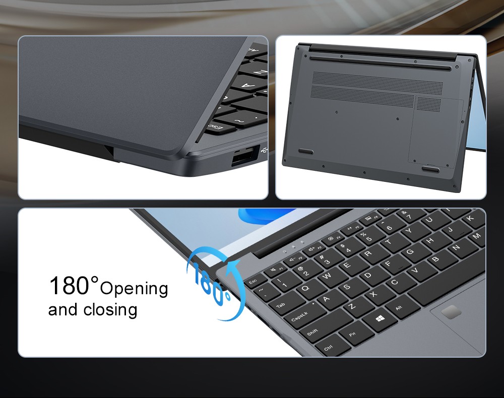 Ninkear N15 Air Laptop  15 6 inch 1920x1080 IPS Screen  Intel N150 4 Core Max 3 6GHz  16GB RAM 512GB SSD  2 4/5GHz WiFi Bluetoo