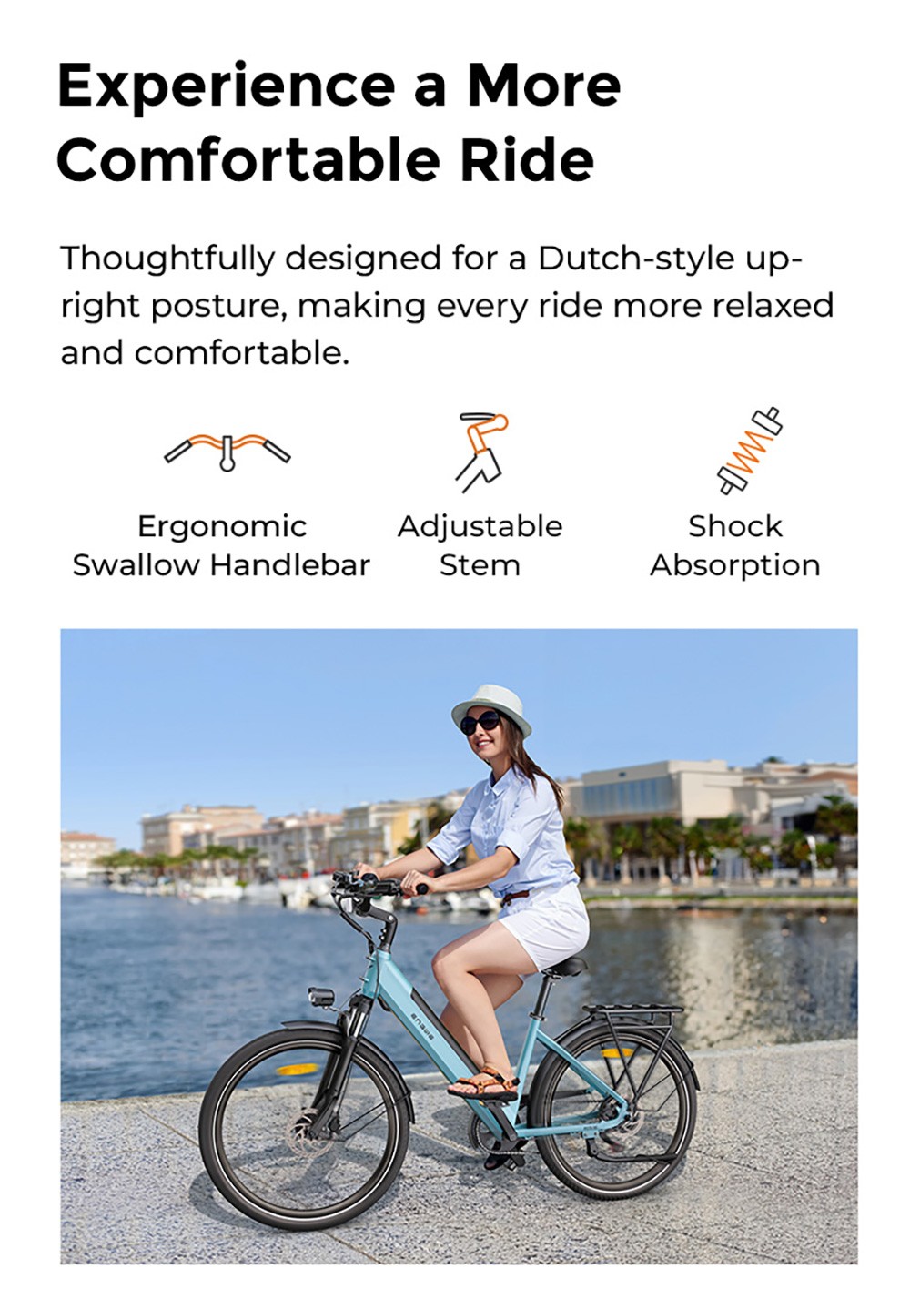 ENGWE P275 SE Electric Bike  250W Motor  36V 13Ah Battery  27 5 inch Tires  25km/h Max Speed  100km Range  Hydraulic Disc Brake