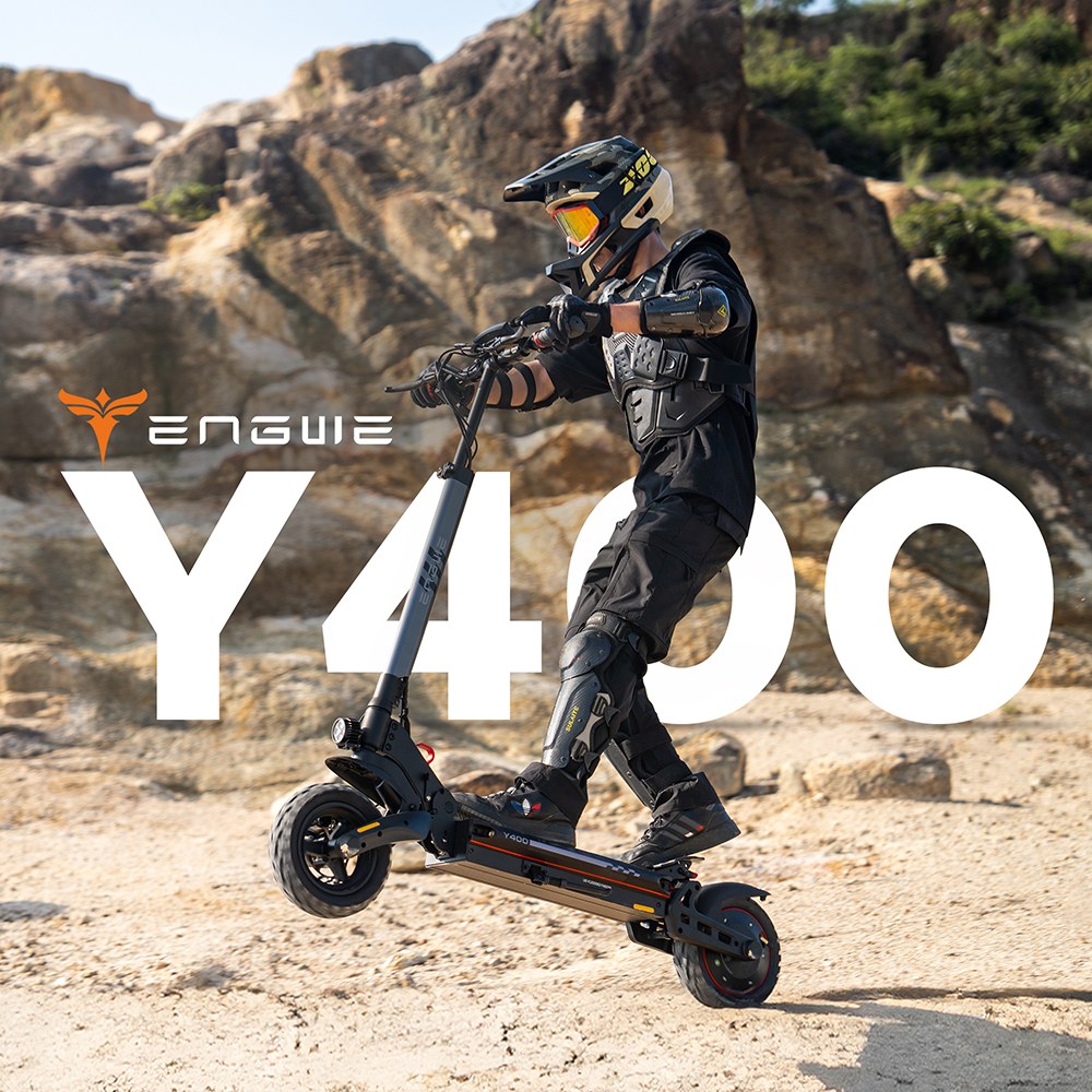 ENGWE Y400 Electric Scooter  500W Motor  48V 13 5Ah Battery  10 inch Tires  45km/h Max Speed  50km Range  Mechanical Disc Brake