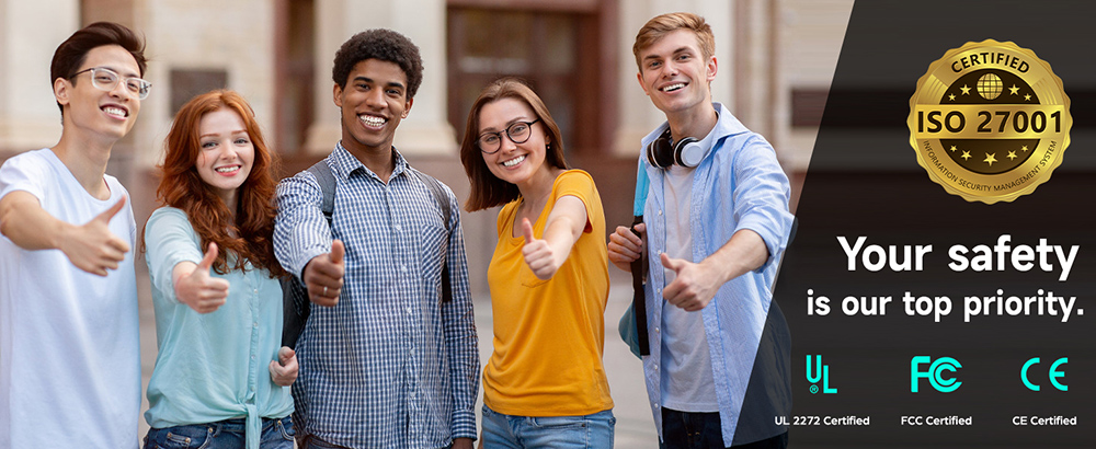 GOKEEP F5 Electric Scooter  1000W Motor  52V 20Ah Battery  11 inch Tires  55km/h Max Speed  80km Max Range  Front 