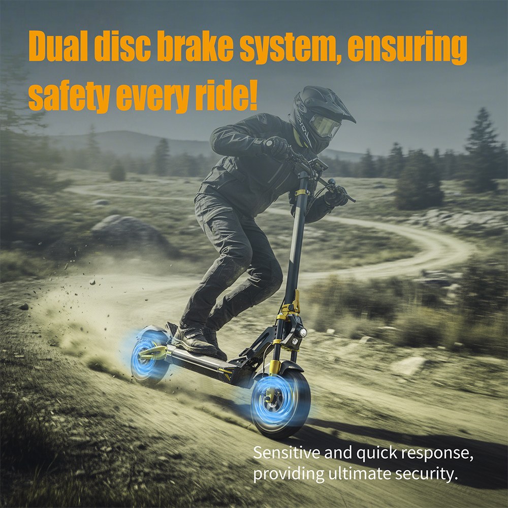 TWOFISH TW3 PRO Electric Scooter 1000W*2 Motor 52V 23Ah Battery 11 inch Tires 60km/h Max Speed 55km Range Dual Disc Brake