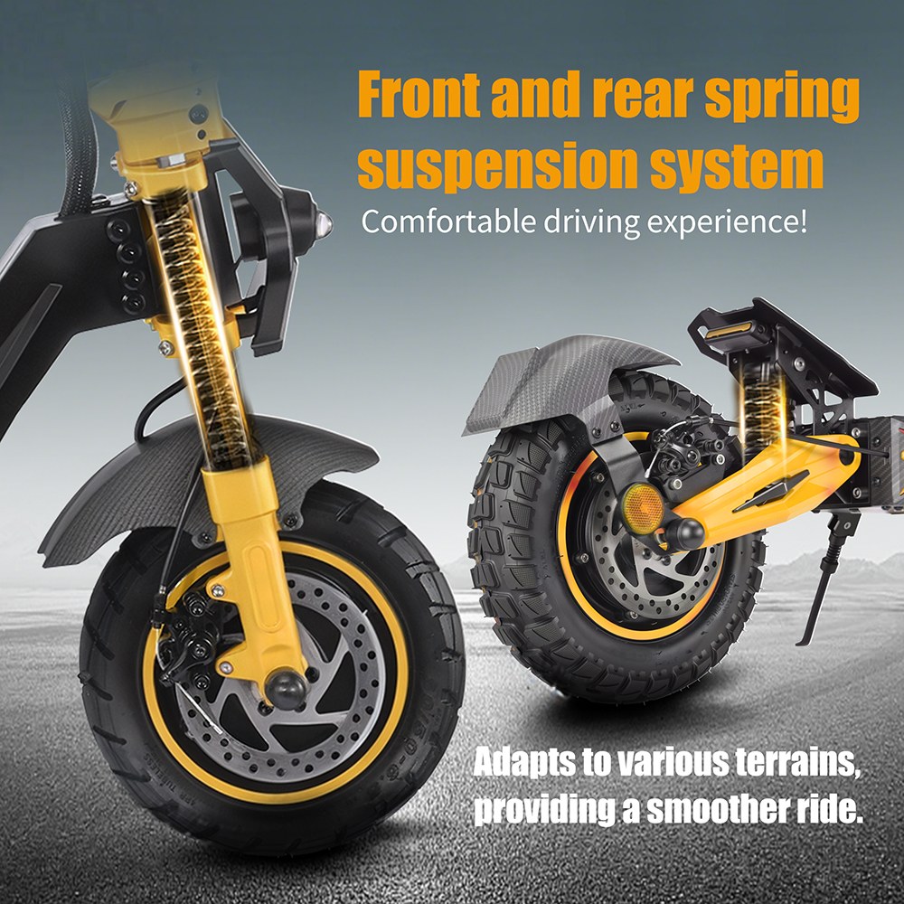 TWOFISH TW3 PRO Electric Scooter 1000W*2 Motor 52V 23Ah Battery 11 inch Tires 60km/h Max Speed 55km Range Dual Disc Brake