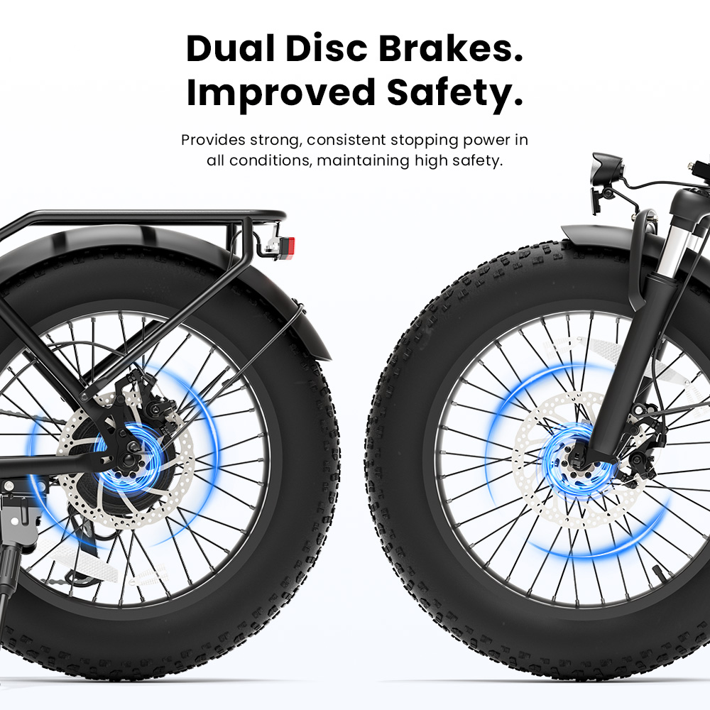 Touroll S3 Step-Thru Electric Bike 250W Motor 36V 13Ah Battery 20'×3 0' Tires 25km/h Max Speed 65km Max Range Dual Disc
