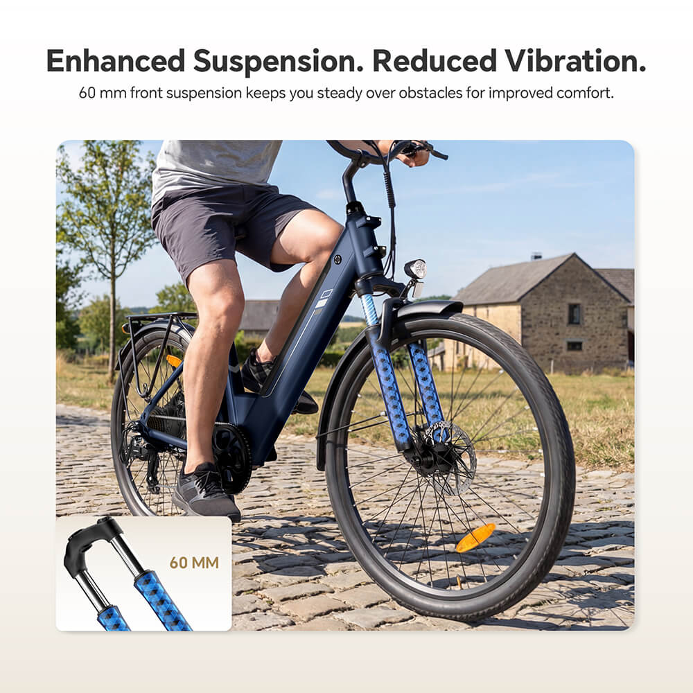 Foride Roamer 2 Step-Thru Electric Bike 250W Motor 36V 15 6Ah Battery 26'×1 75' Tires 25km/h Max Speed 100km Max Range M